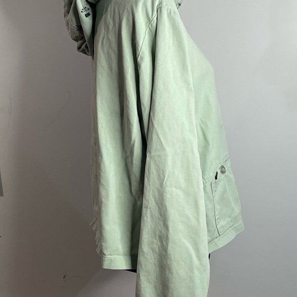 Melrose Studio Light Green Women’s Jacket Windbreaker Size L - Picture 14 of 15